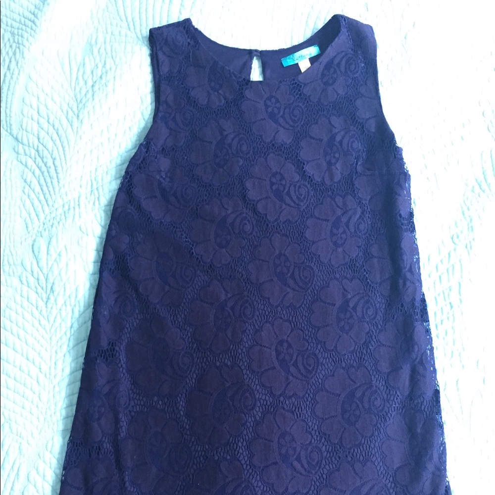 Blue lace dress - size large